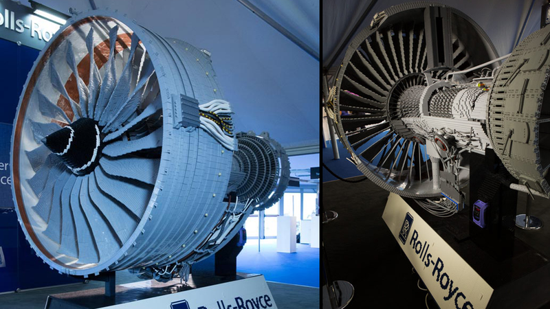 Illustration for article titled 152,455-Piece Rolls-Royce Engine Is the Most Complex Lego Machine Ever Built